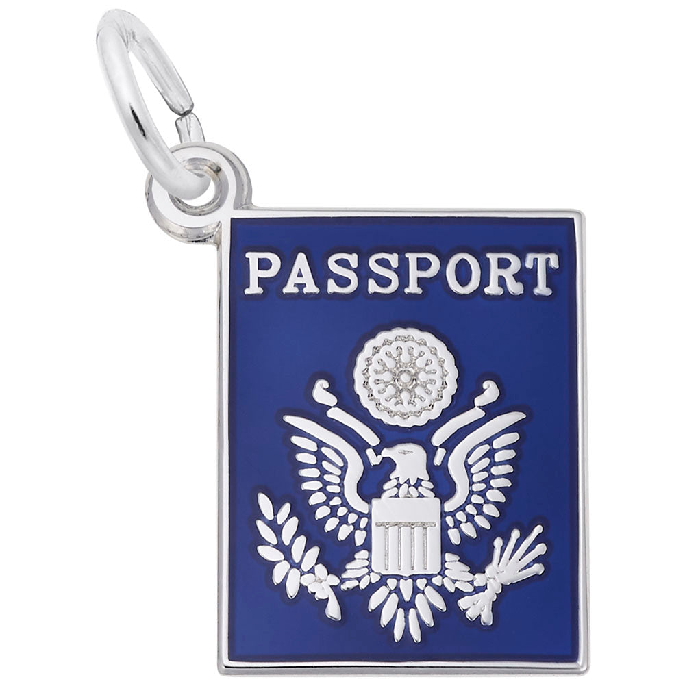 United States Passport Charm for Travel Lovers - Rembrandt Charms 3895