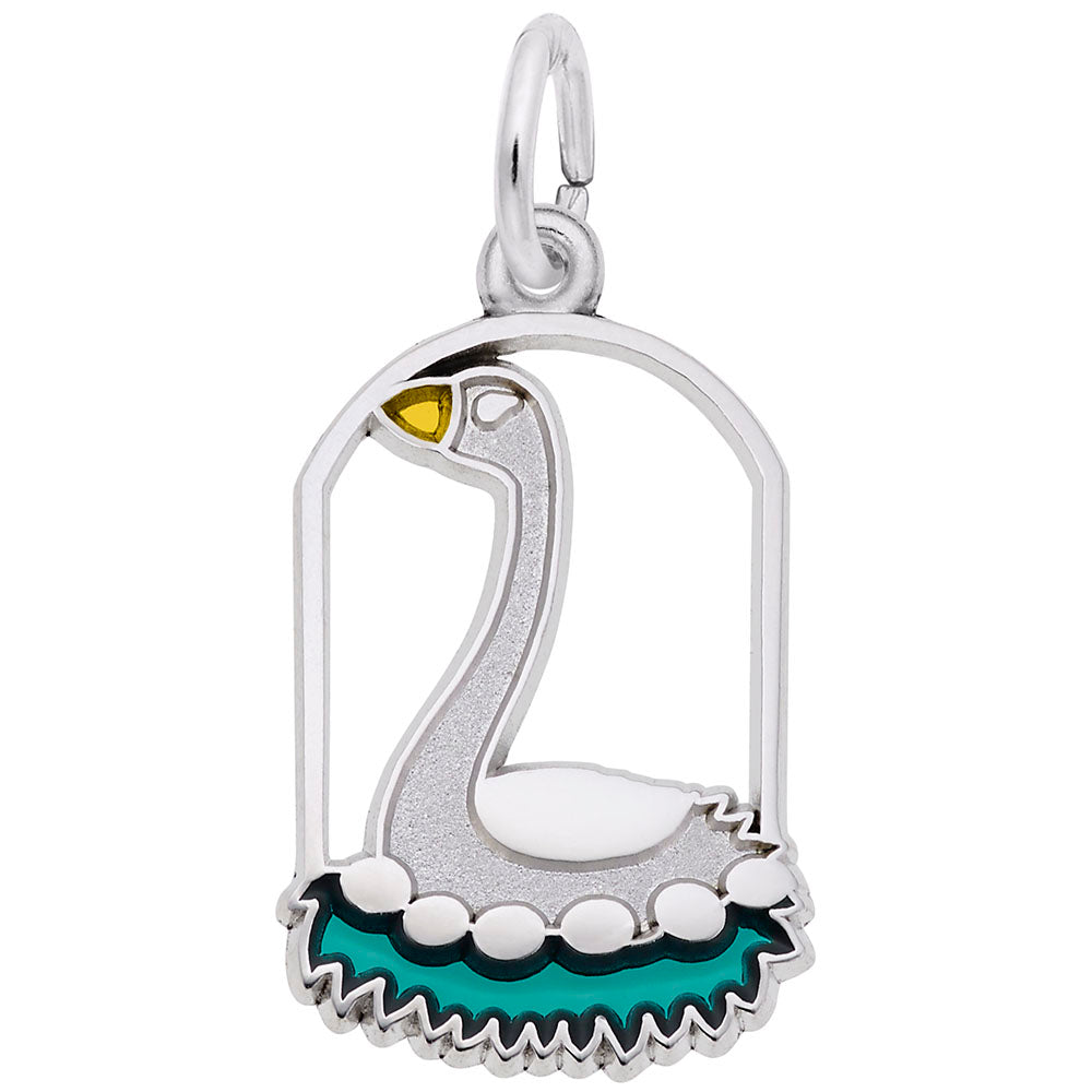 Six Geese A Laying Charm - Unique Bird Jewelry for Animal Lovers 3906