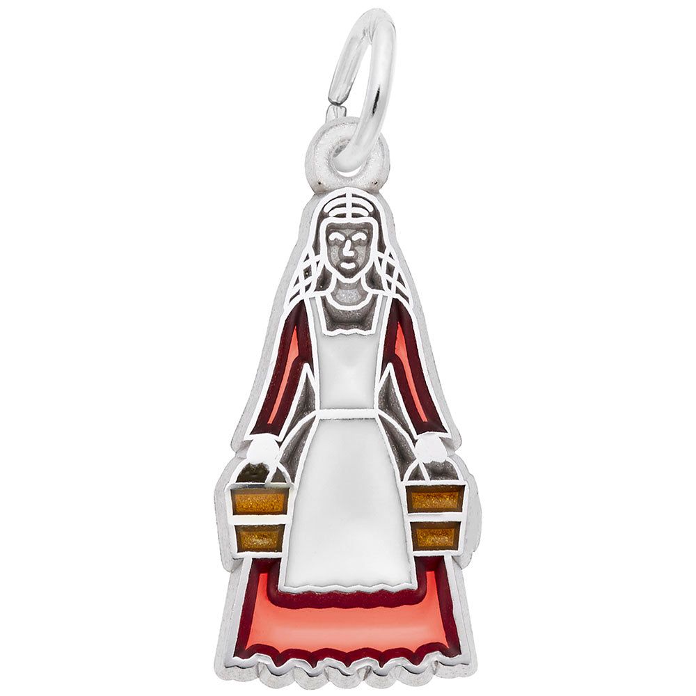 Eight Maids a Milking Charm - Festive Holiday Jewelry Gift 3908