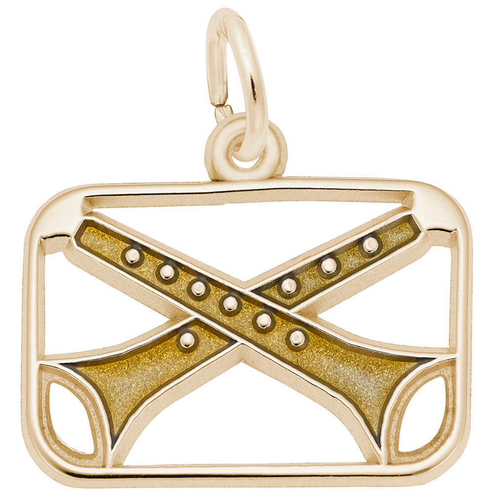 Eleven Pipers Piping Charm - Musical Holiday Jewelry Gift 3911
