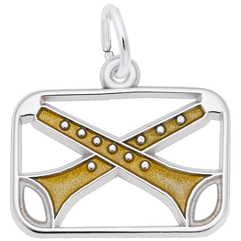 Eleven Pipers Piping Charm - Musical Holiday Jewelry Gift 3911