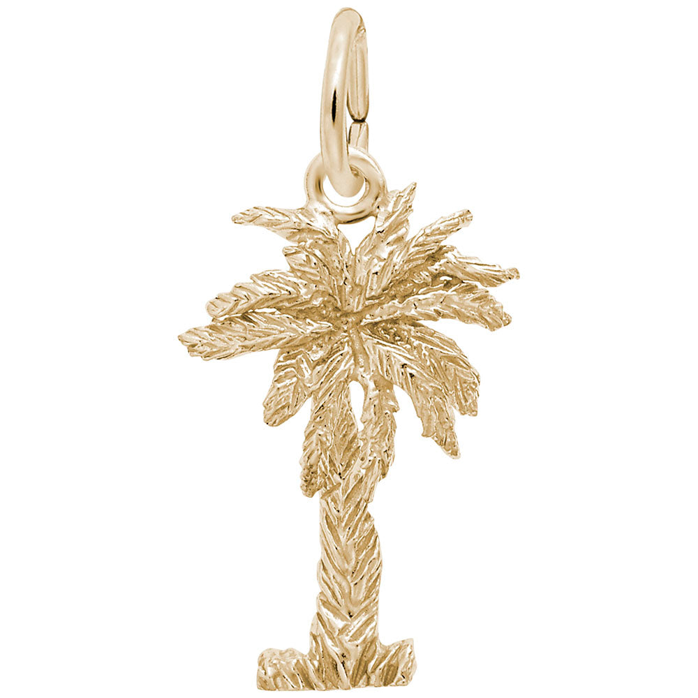 Palmetto Tree Charm - Nautical Jewelry for Beach Lovers 3913