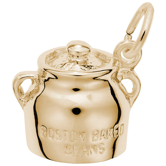 Boston Baked Beans Charm - Unique Travel Souvenir Jewelry 3950