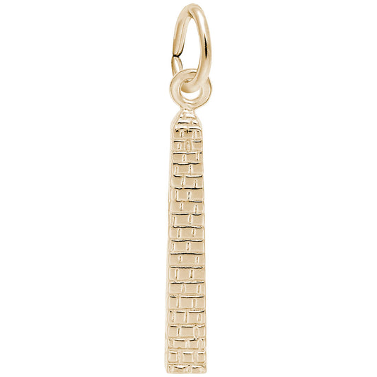 Massachusetts Bunker Hill Tower Charm - Travel Souvenir Jewelry 3964