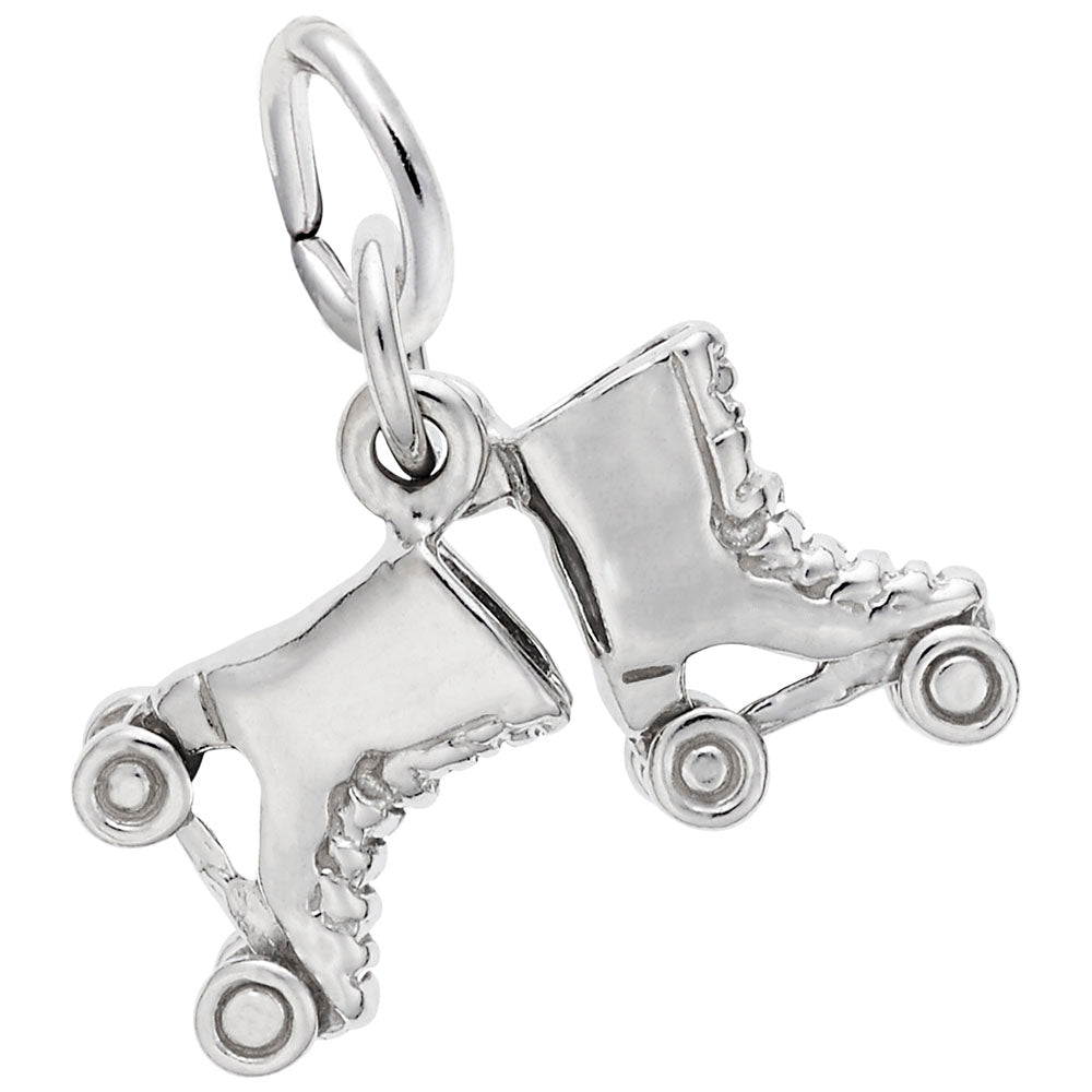 Roller Skates Accent Charm for Sports Jewelry - Rembrandt Charms 3997
