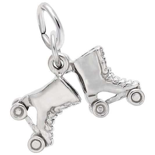 Roller Skates Accent Charm for Sports Jewelry - Rembrandt Charms 3997