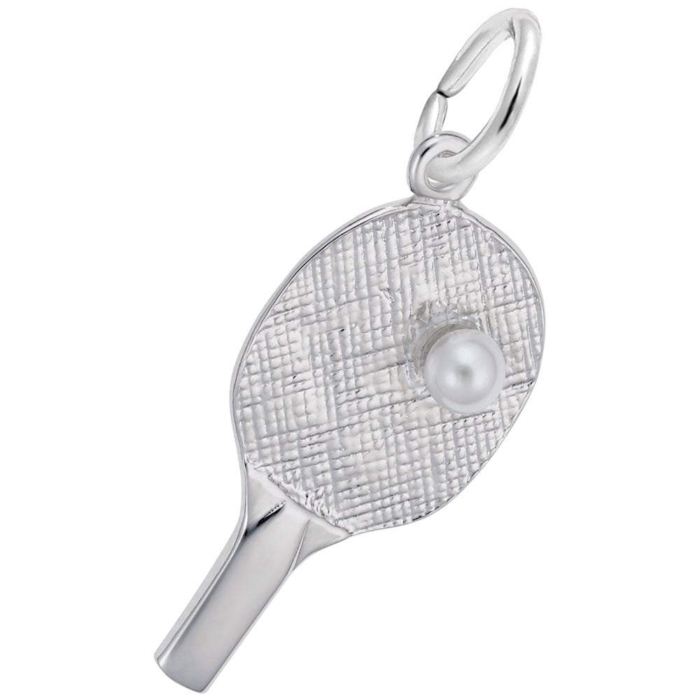 Ping Pong Paddle Charm - Unique Sports Jewelry for Tennis Lovers 4028