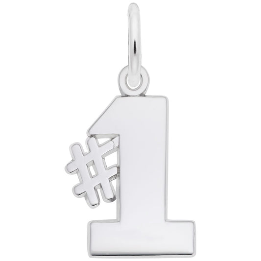 Personalized Number One Charm - Customizable Jewelry Accessory 4034