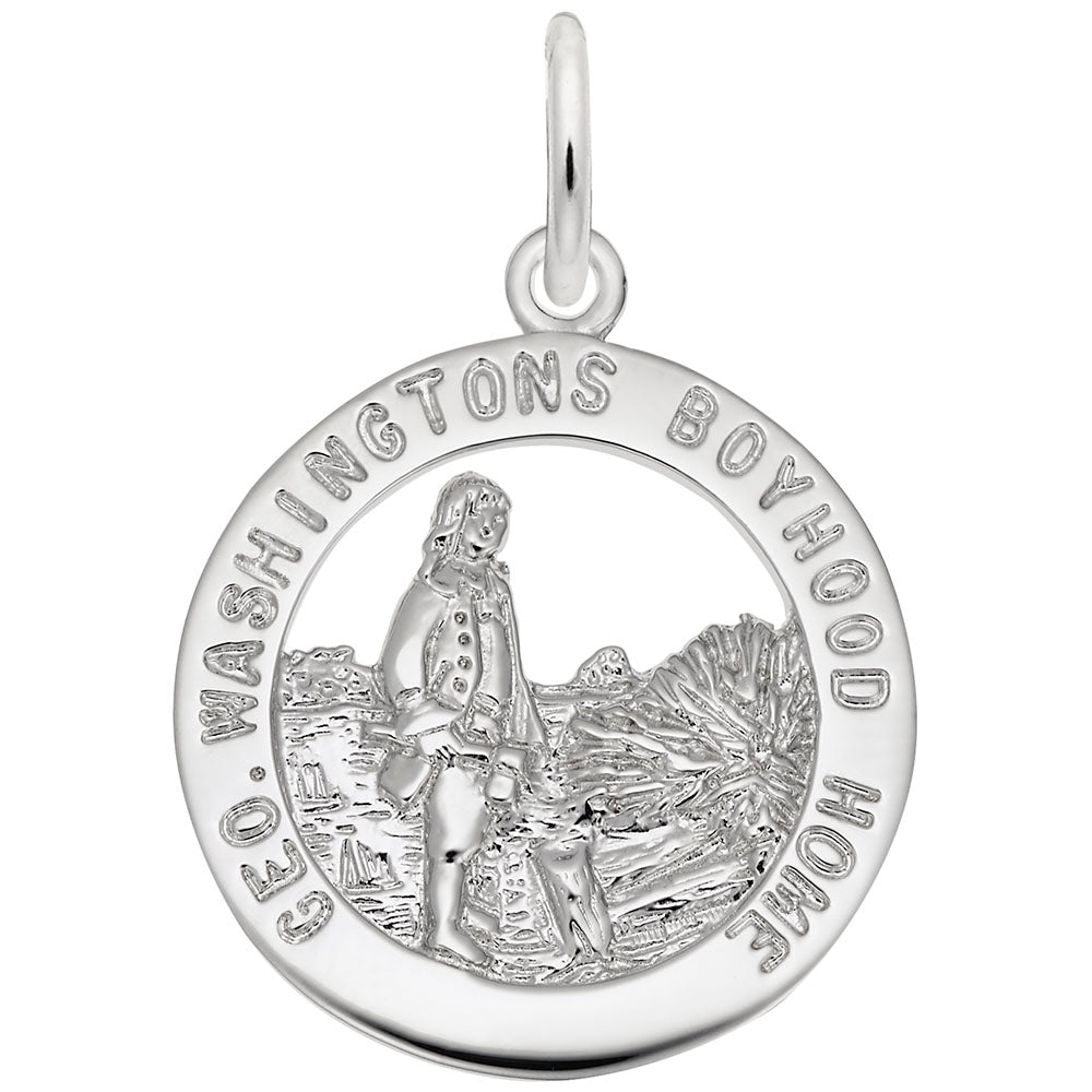 George Washington's Boyhood Home Charm - Historical Travel Keepsake 4109