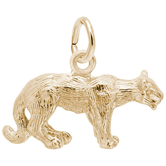 Elegant Cougar Charm for Pet Lovers - Unique Animal Jewelry 4150