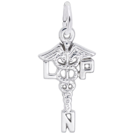 Licensed Practical Nurse Caduceus Charm for Medical Professionals 4151