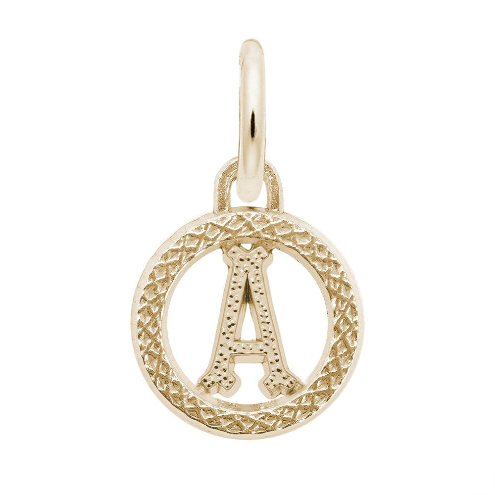Personalized Initial 'A' Charm - Customizable Letter Jewelry 4190-001