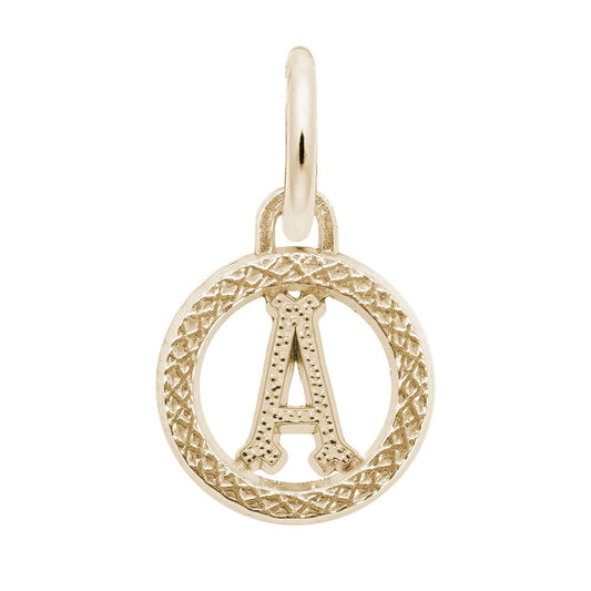 Personalized Initial 'A' Charm - Customizable Letter Jewelry 4190-001