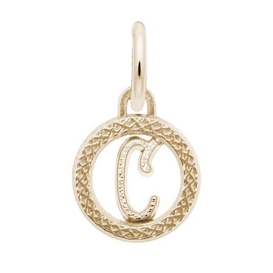 Personalized Initial 'C' Charm - Customizable Letter Jewelry 4190-003