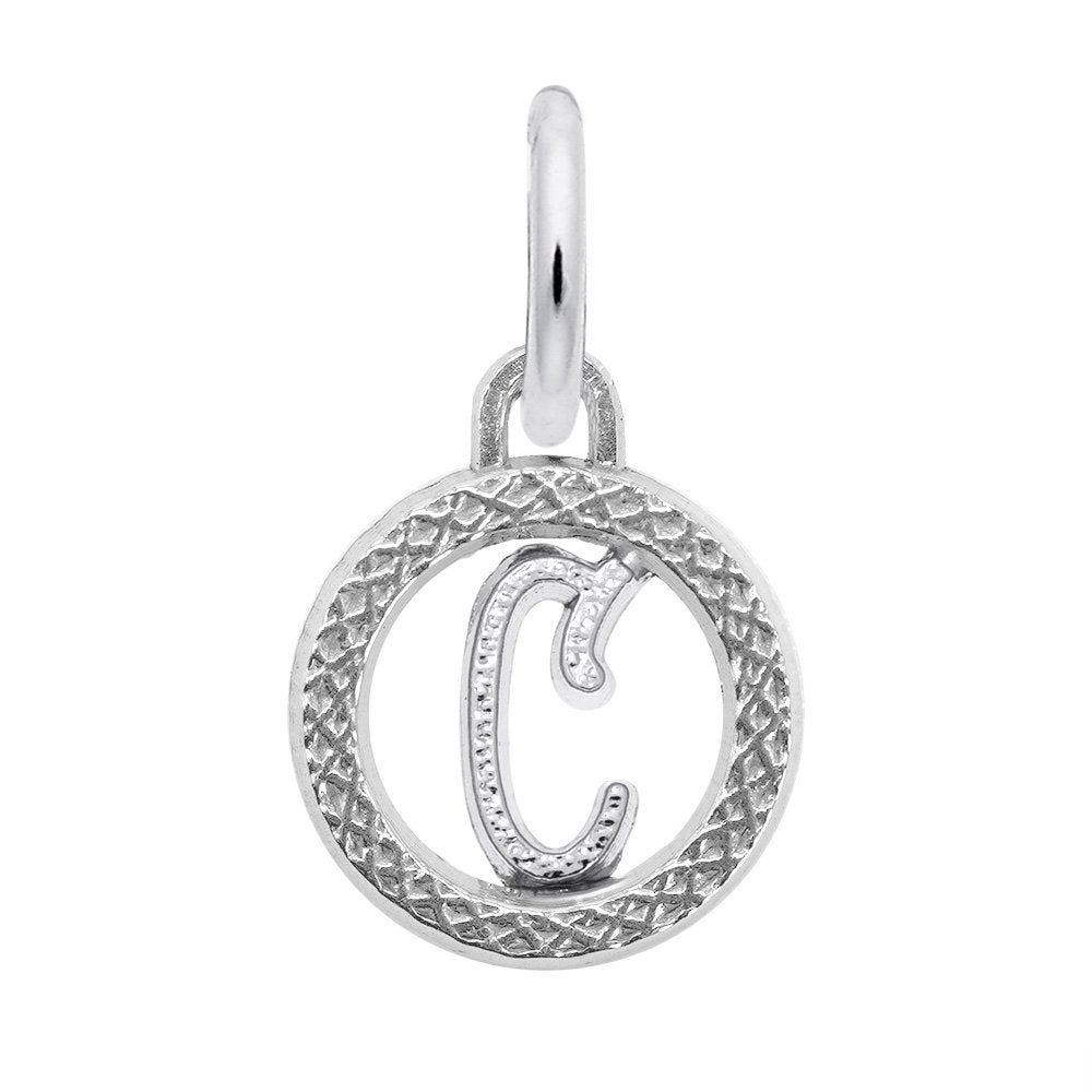 Personalized Initial 'C' Charm - Customizable Letter Jewelry 4190-003