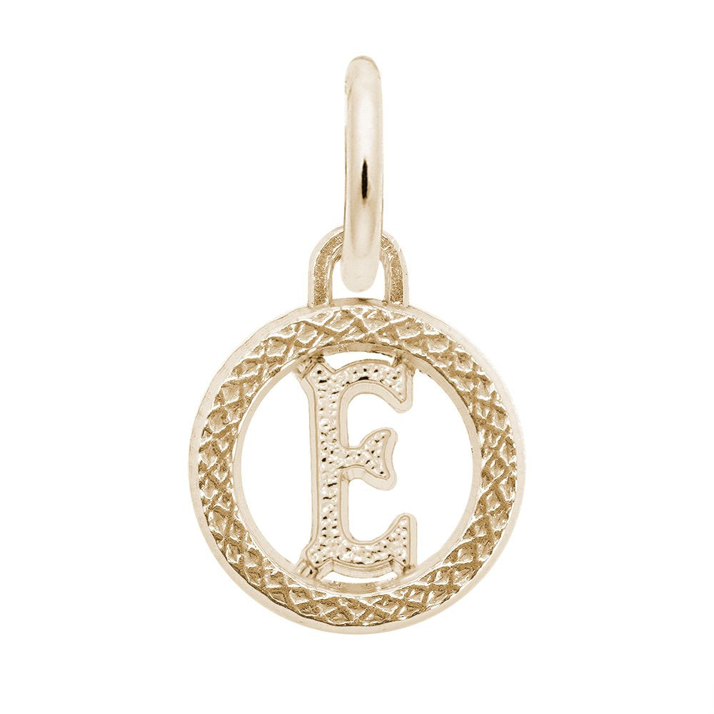 Personalized Initial 'E' Charm - Customizable Letter Jewelry 4190-005