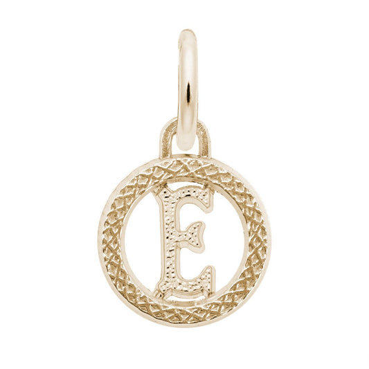Personalized Initial 'E' Charm - Customizable Letter Jewelry 4190-005
