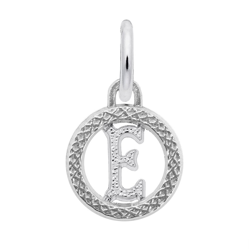 Personalized Initial 'E' Charm - Customizable Letter Jewelry 4190-005