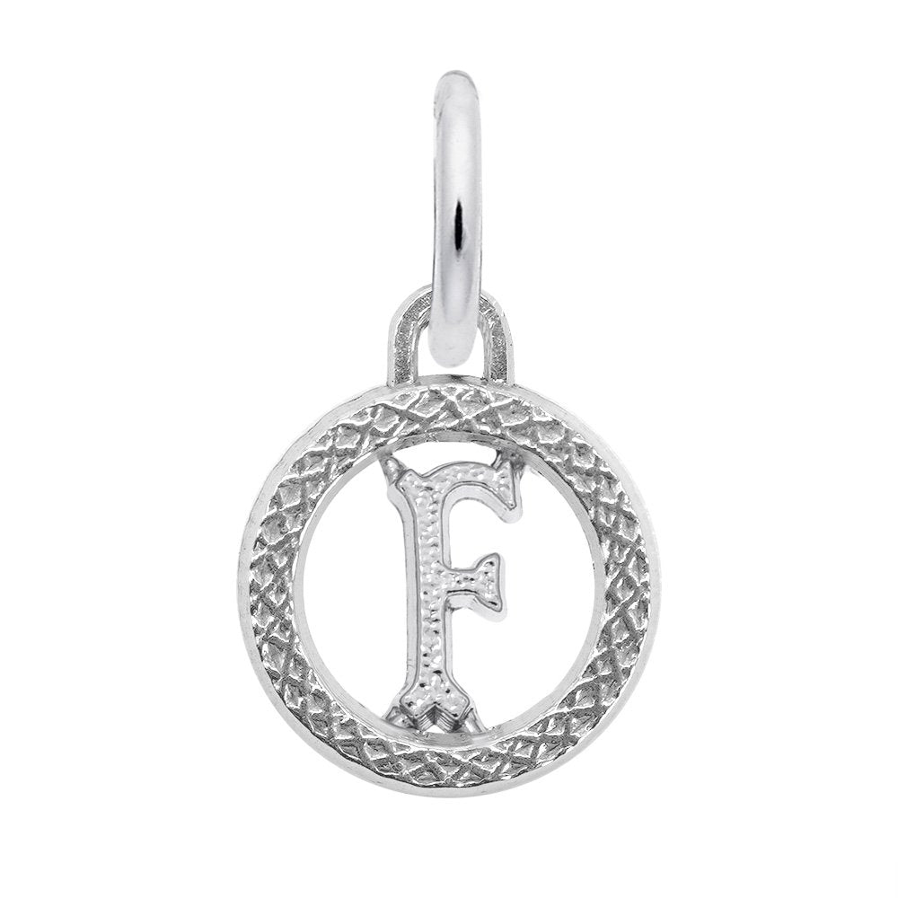 Personalized Initial 'F' Charm - Customizable Letter Jewelry 4190-006