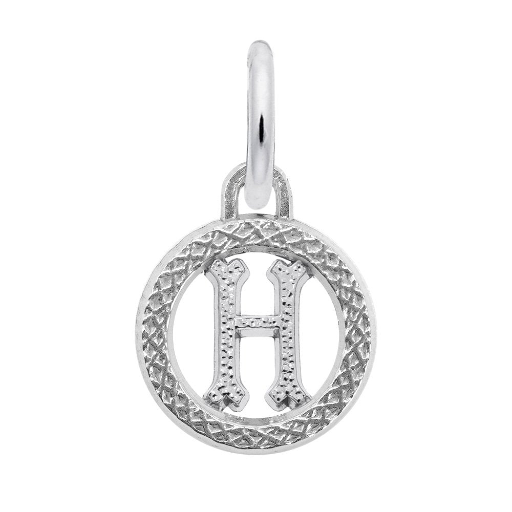 Personalized Initial 'H' Charm - Customizable Letter Jewelry 4190-008