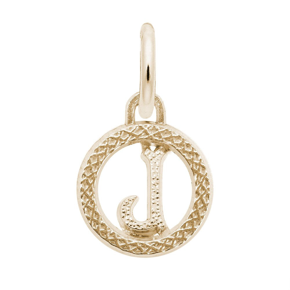 Personalized Initial 'J' Charm - Customizable Letter Jewelry 4190-010