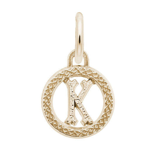 Personalized Initial 'K' Charm - Customizable Letter Jewelry 4190-011