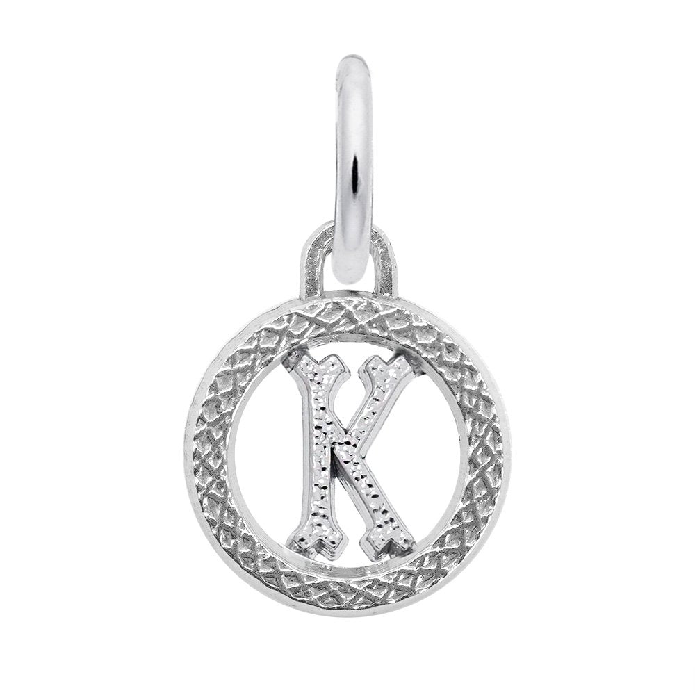 Personalized Initial 'K' Charm - Customizable Letter Jewelry 4190-011