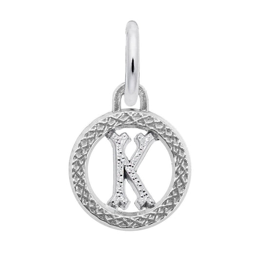 Personalized Initial 'K' Charm - Customizable Letter Jewelry 4190-011