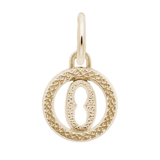 Personalized Initial 'O' Charm - Customizable Letter Jewelry 4190-015