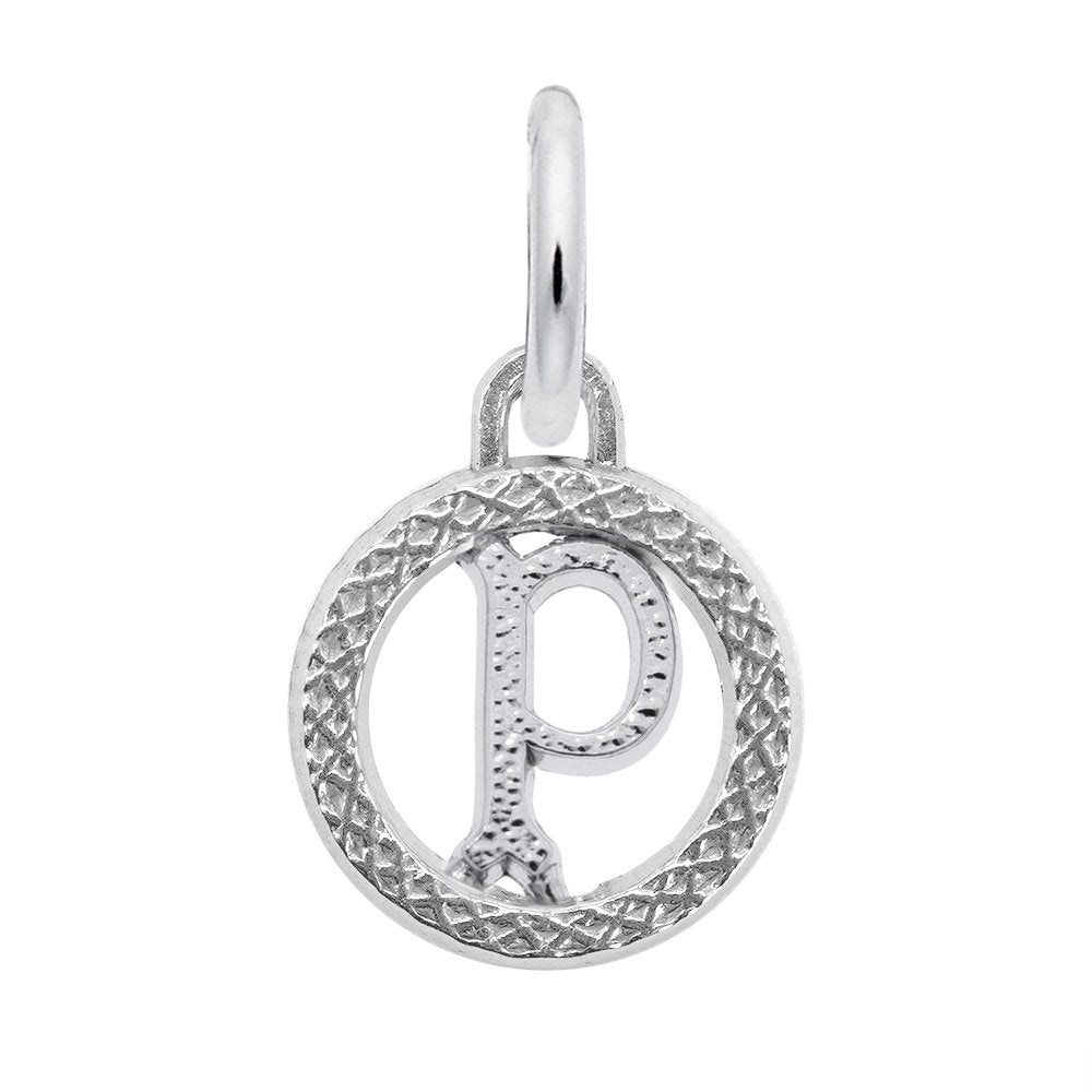 Personalized Initial 'P' Charm - Custom Letter Jewelry Gift 4190-016
