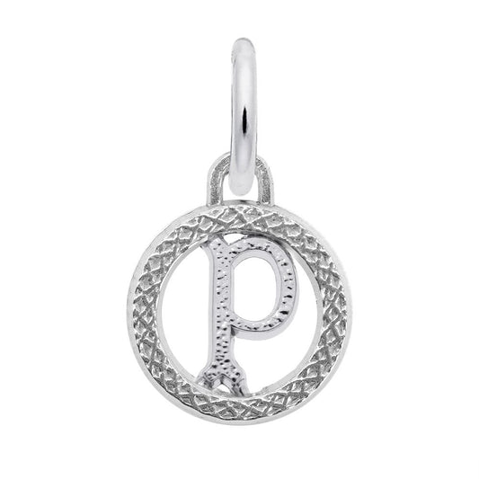 Personalized Initial 'P' Charm - Custom Letter Jewelry Gift 4190-016