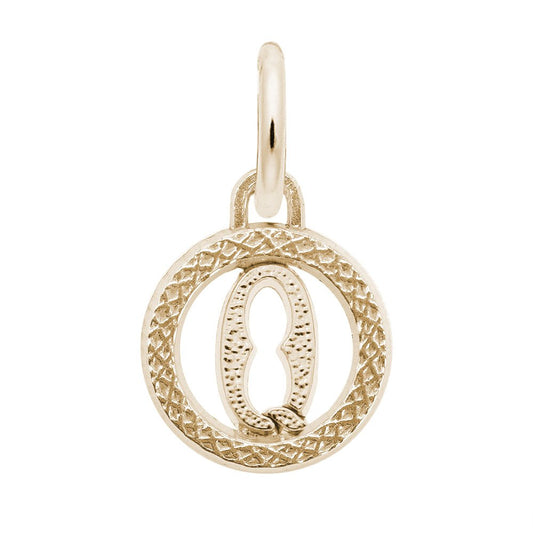 Personalized Initial Q Charm - Custom Letter Jewelry for You 4190-017