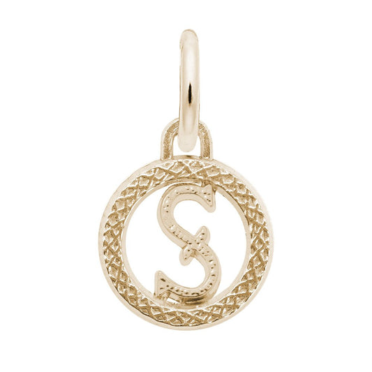 Personalized Initial S Charm - Custom Letter Jewelry for You 4190-019