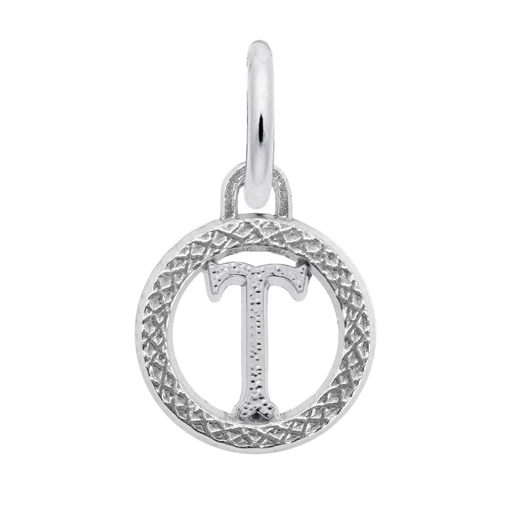 Personalized Initial 'T' Charm - Customizable Letter Jewelry 4190-020