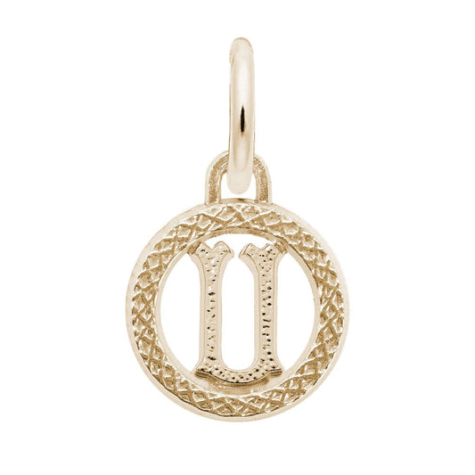 Personalized Initial 'U' Charm - Customizable Letter Jewelry 4190-021
