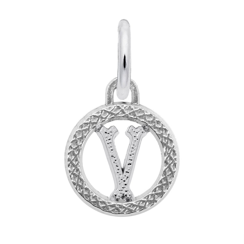 Personalized Initial V Charm - Custom Letter Jewelry for You 4190-022