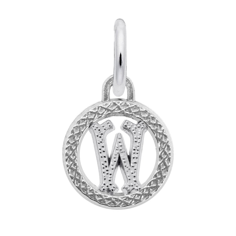 Personalized Initial W Charm - Custom Letter Jewelry for You 4190-023