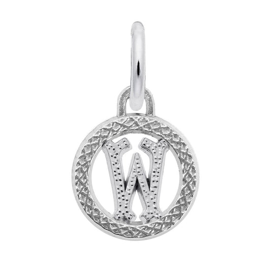 Personalized Initial W Charm - Custom Letter Jewelry for You 4190-023