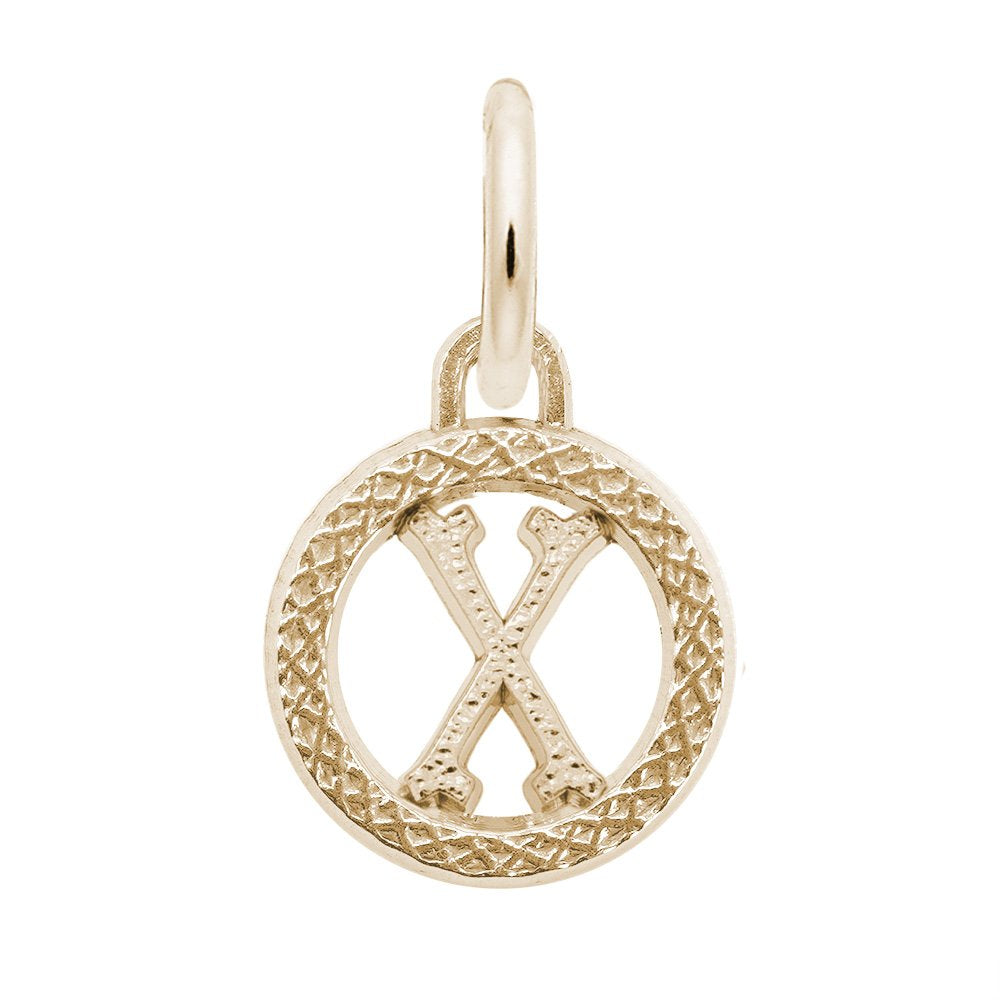 Personalized Initial X Charm - Custom Letter Jewelry for You 4190-024