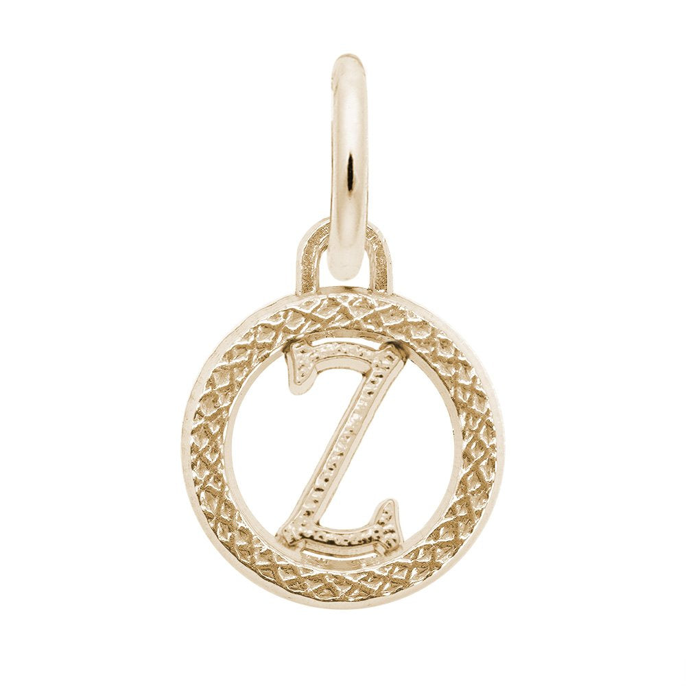 Personalized Initial Z Charm - Customizable Letter Jewelry Gift 4190-026
