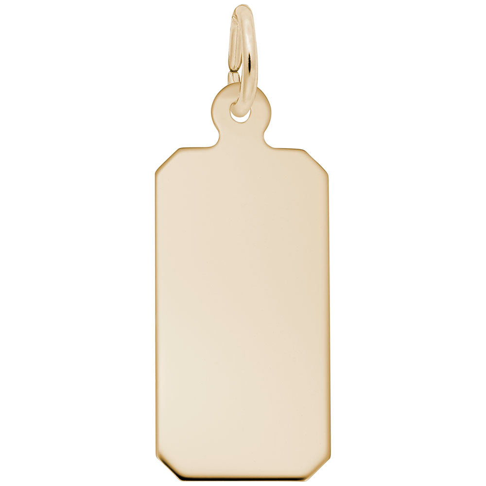 Classic Dog Tag Charm - Personalized Silhouette Disc for Pets 4194