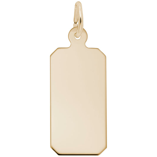 Personalized Dog Tag Charm - 50 Series Silhouette Disc Design 4194-050