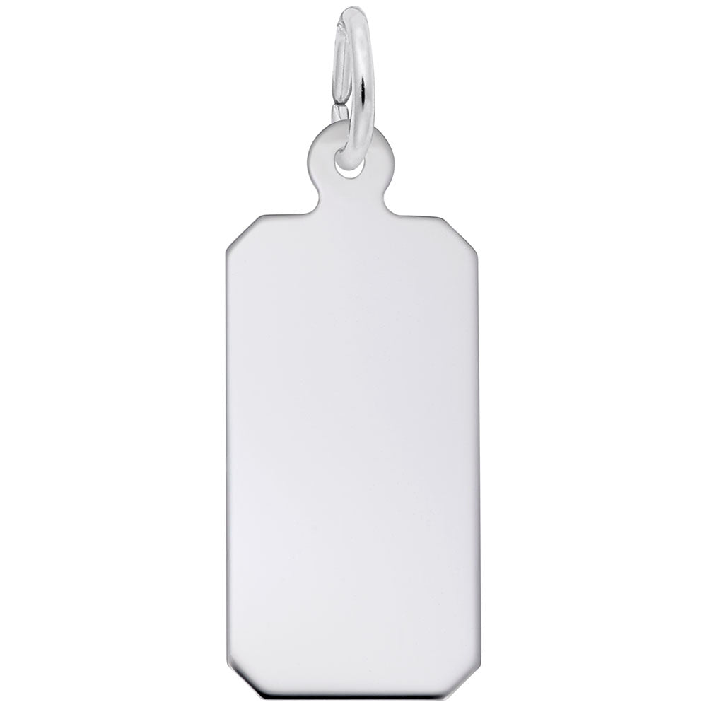 Classic Dog Tag Charm - Personalized Silhouette Disc for Pets 4194