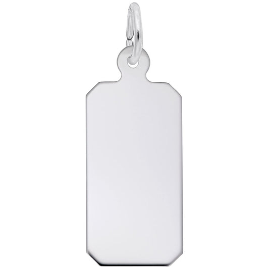 Personalized Dog Tag Charm - 50 Series Silhouette Disc Design 4194-050