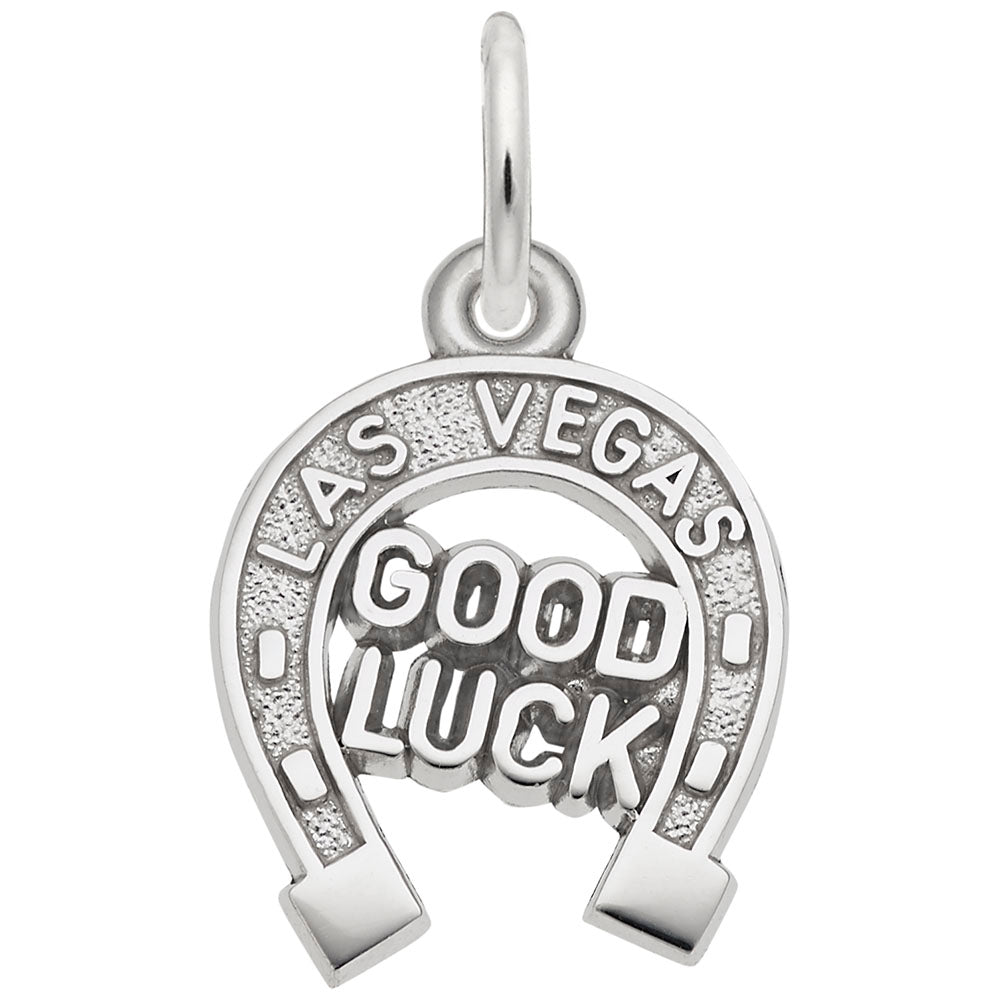 Las Vegas Good Luck Horseshoe Charm for Gamers & Luck Seekers 4196