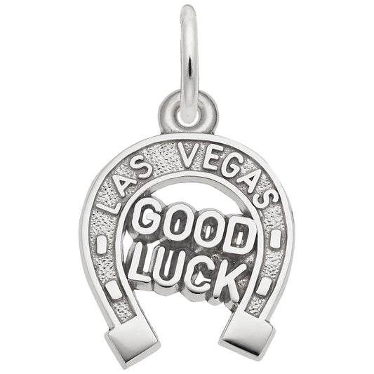 Las Vegas Good Luck Horseshoe Charm for Gamers & Luck Seekers 4196