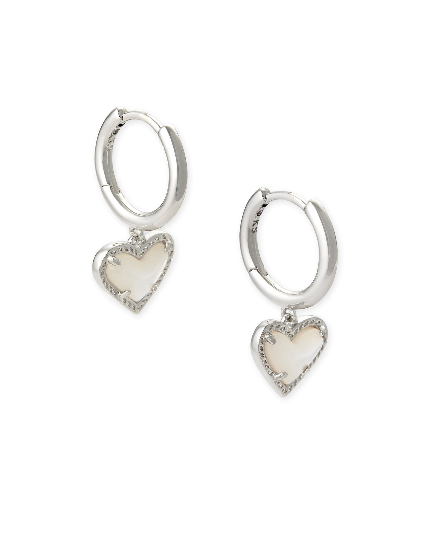 ARI HEART HUGGIE EARRINGS