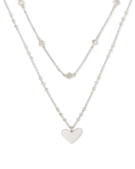 ARI HEART MULTI STRAND NECKLACE