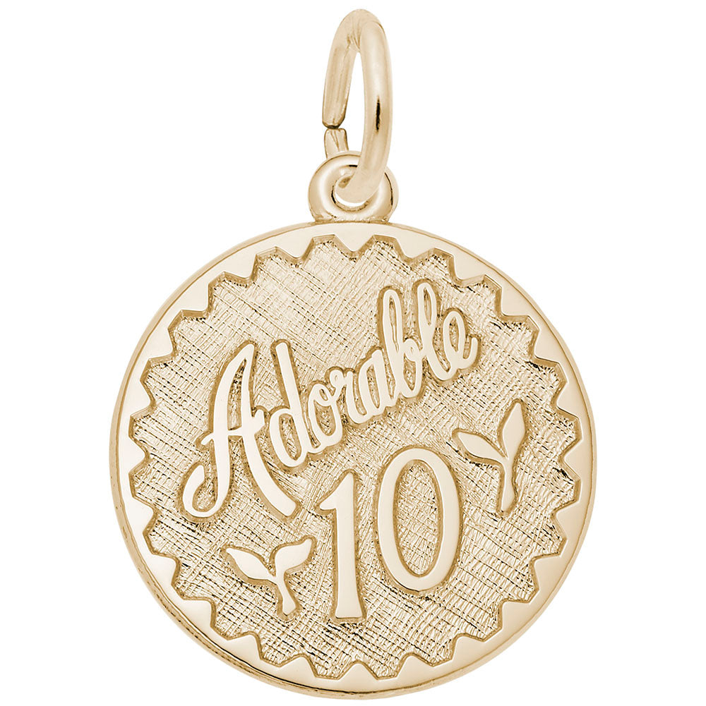Adorable Ten Disc Charm - Unique Customizable Jewelry Accessory 4250