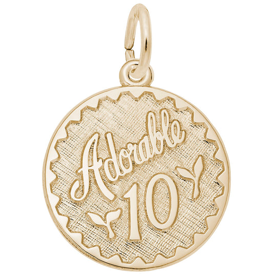 Adorable Ten Disc Charm - Unique Customizable Jewelry Accessory 4250